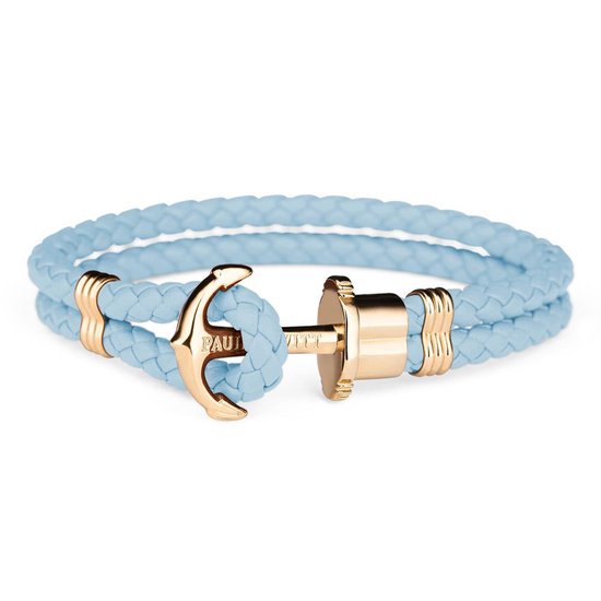 Paul Hewitt Anchor Bracelet PH-PH-L-G-Ni-XL - Armband - Nylon - Blauw - 20 cm