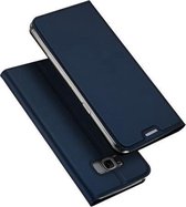 Luxe blauw agenda wallet hoesje Samsung Galaxy S8 Plus