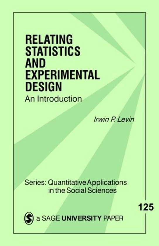 Relating Statistics And Experimental Design - cover