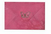 Luxe Gekleurde Enveloppen - 200 stuks - Roze / Vlinder - B6 - 175X120 mm - 100grms - 2 X 100 enveloppen