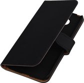 Zwart Effen booktype cover hoesje voor LG G5