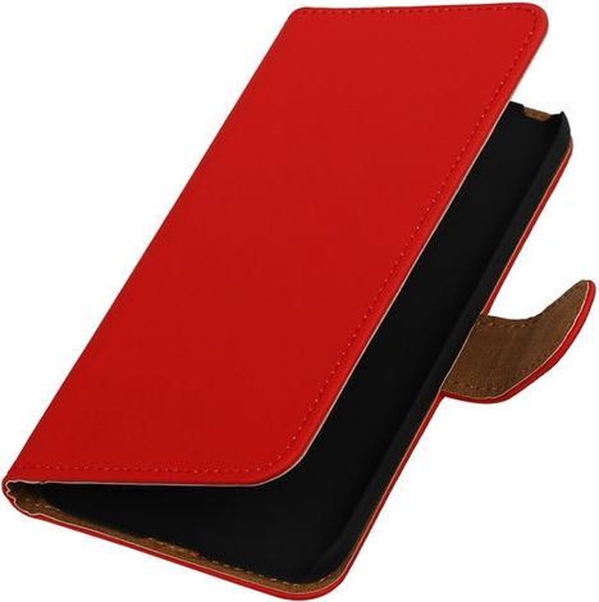 Rood Effen booktype cover hoesje voor LG G5
