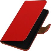 Rood Effen booktype cover cover voor LG G5