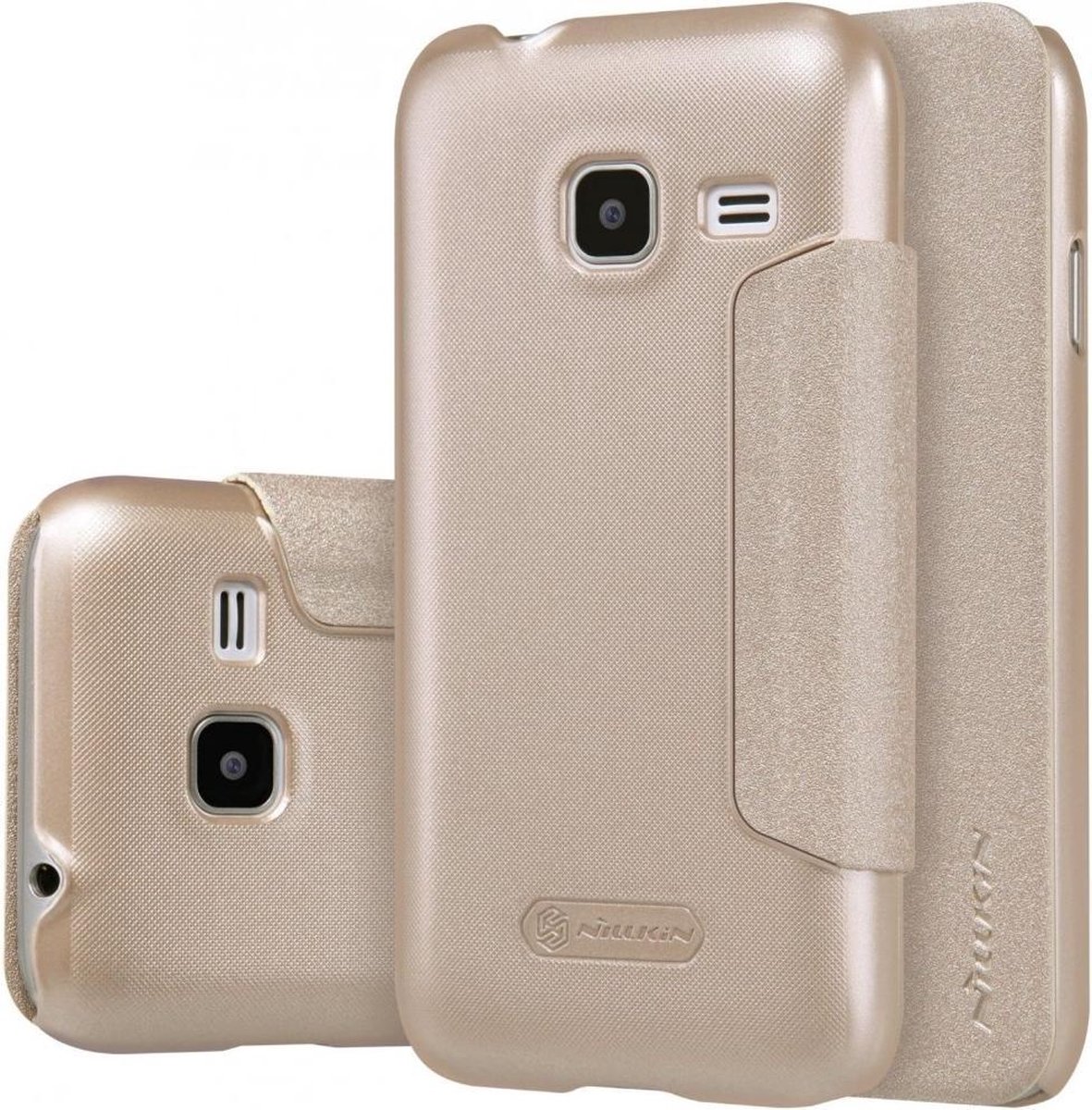 Nillkin Sparkle Series Leather Case Samsung Galaxy J1 2016 - Goud