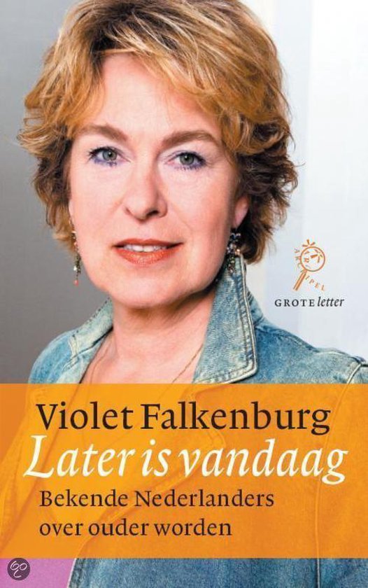 Cover van het boek 'Later is vandaag (grote letter)' van Violet Falkenburg