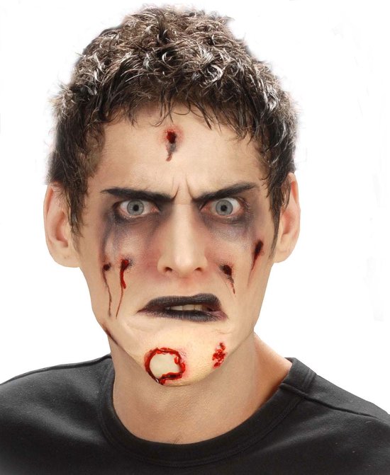 noedels Tranen keten WIDMANN - Nep kin zombie volwassenen Halloween make up - Schmink > Speciale  effecten | bol.com