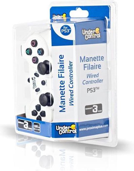 Under Control Bedrade Playstation 3 Controller Wit bol