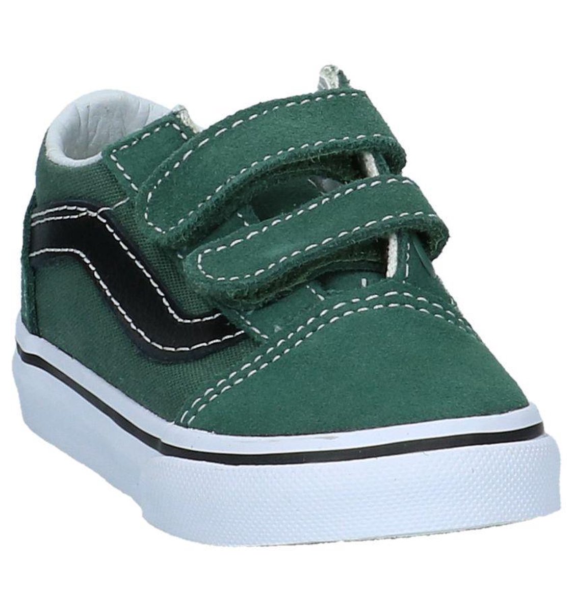 Vans - Old Skool V Td - Lage sneakers - Jongens - Maat 21 - Groen;Groene -  Q7M -Duck... | bol.com