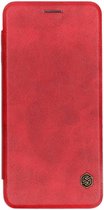 Rode Qin Leather slim booktype voor de Samsung Galaxy J6