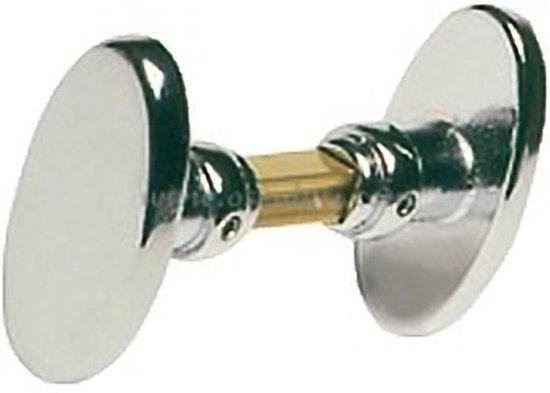 Amig - Deurknopset - Gepolijst messing - 18,5 x 8 cm - Inclusief sluiting - Privacyfunctie - Noodvergrendeling aan de buitenkant en slot aan de binnenkant - Voor deuren van 35-45 mm dik