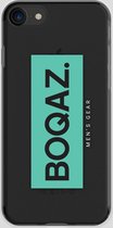 BOQAZ. iPhone 8 hoesje - Labelized Collection - Turquoise print BOQAZ