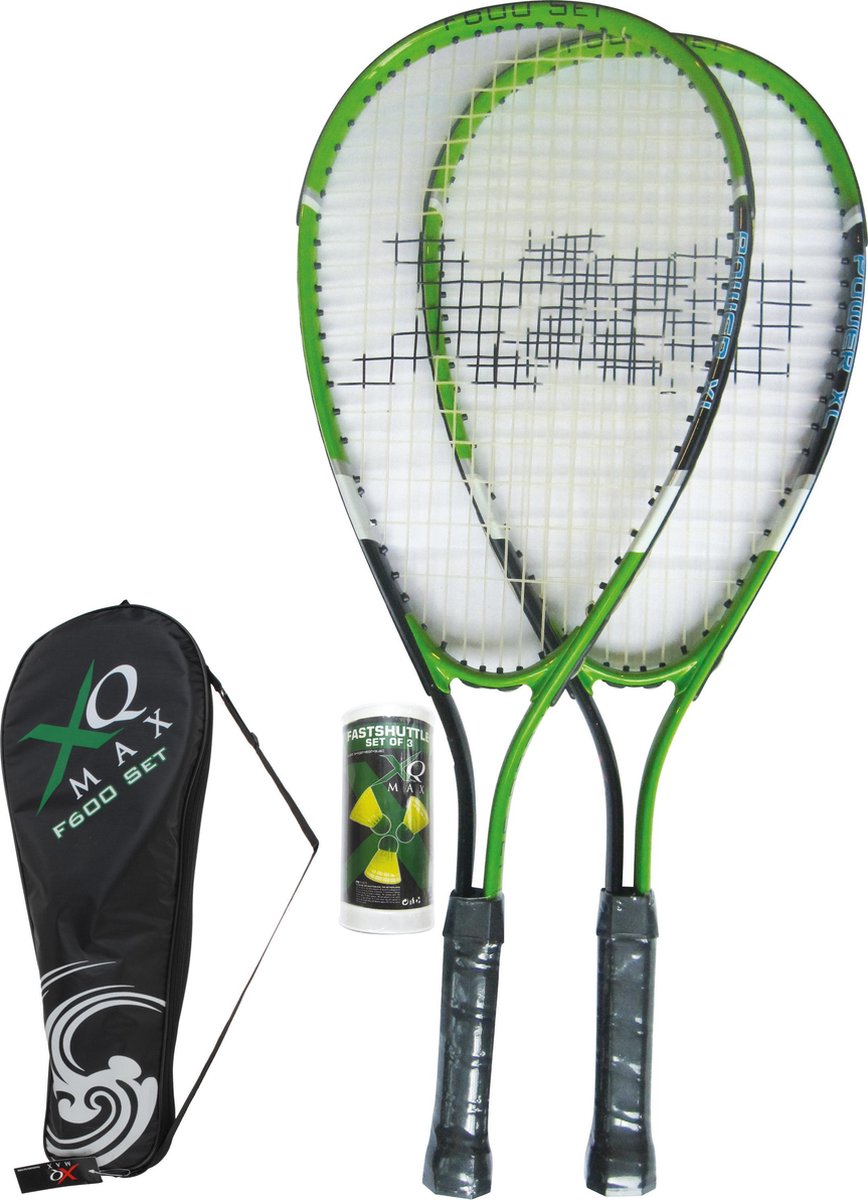 XQ Max F600 - Speed Badminton Set -2 rackets - Groen