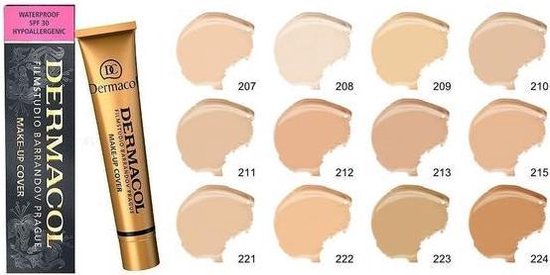 Dermacol - Make-up Cover - 30 ml - Waterproof - Tint 215 | bol.com