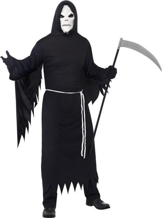 Halloween - Halloween kostuum magere Hein met masker voor volwassenen 48/50