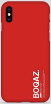 BOQAZ. iPhone X hoesje - URBN mat rood