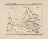 Historische kaart, plattegrond van gemeente Sittard in Limburg uit 1867 door Kuyper van Kaartcadeau.com