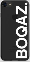 BOQAZ. iPhone 7 hoesje - logo boqaz wit