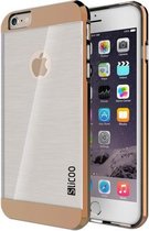 iPhone 6(S) (4.7 inch) Silcoo Hard Cover hoesje case Transparant / Bruin