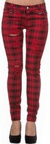 Banned Skinny fit broek -S- MOVE ON UP Rood/Zwart