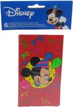 6 Disney Mickey uitnodigingen