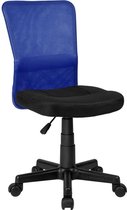 Tectake Bureaustoel kantoor design blauw - Zwart