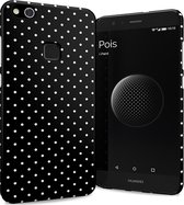 i-Paint cover Pois - zwart - voor Huawei P10 Lite