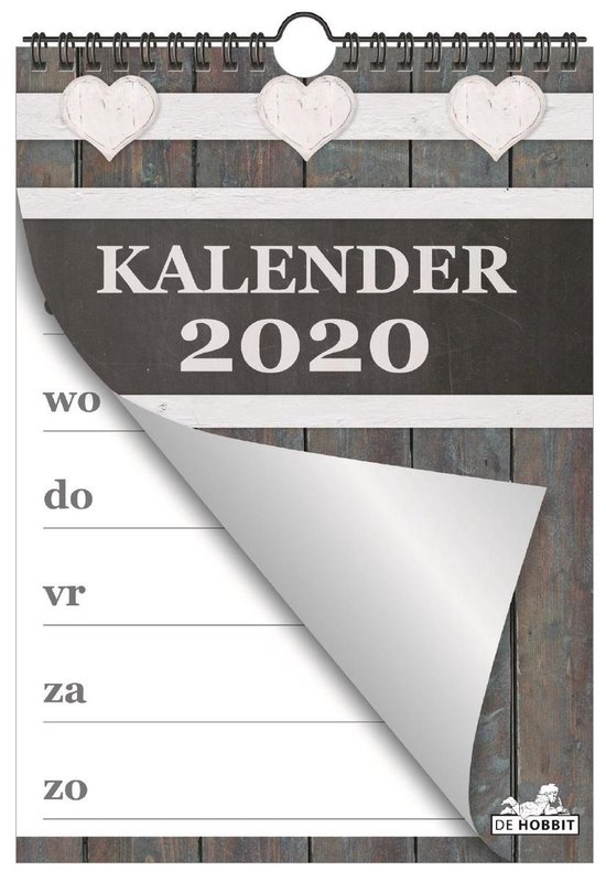 Hobbit kalender D3 spiraal omslag weekkalender 2020 (A4