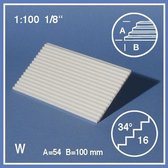 Schulcz Maquettebouw Traptreden 1:100 wit 2st