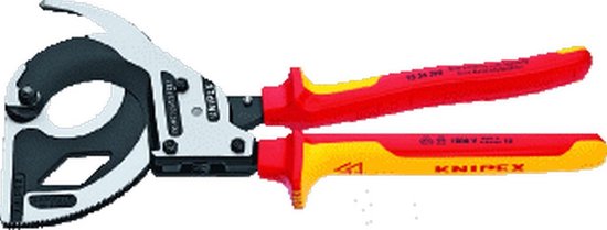 Kabelkniptang ratel 320mm VDE 2c-gr. Knipex | bol.com