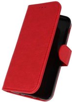 Rood booktype wallet case Hoesje voor Samsung Galaxy J3 2018