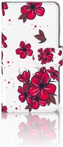 Hoesje Geschikt voor iPhone Xr Design Blossom Red
