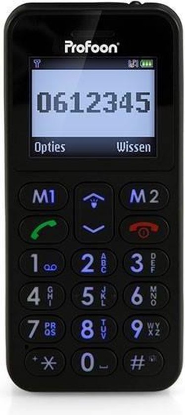 Profoon NB-800 | Big Button GSM | Met grote toetsen | Zwart l  seniorentelefoon | bol.com