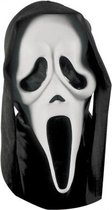 Halloween Scream masker met zwarte kap