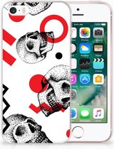 iPhone SE | 5S TPU Hoesje Design Skull Red