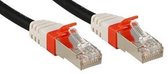 Lindy Cat.6 (A) SSTP / S/FTP PIMF Premium 0.5m netwerkkabel 0,5 m Zwart