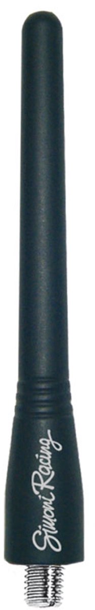 Simoni Racing Aluminium Antenne Evo Rubber - Zwart - Lengte 105cm