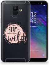 Geschikt voor Samsung Galaxy A6 (2018) Uniek TPU Hoesje Boho Stay Wild