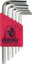 Bondhus Haakse inbusset 1.5-5mm kort HLX6SB BriteGuard