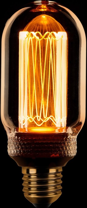 Led kooldraad T45 45x115mm buislamp E27 3.5w/13w 1800k amber dimbaar 120L
