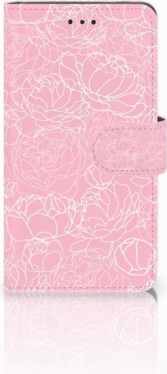 Nokia 7 Hoesje White Flowers
