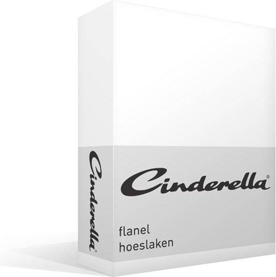 Cinderella - Hoeslaken - Flanel - 140x200/210 cm - Wit