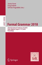 Lecture Notes in Computer Science 10950 - Formal Grammar 2018