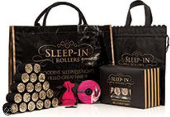 cascade Afleiding Handel Sleep In Rollers Haarkrullers & rollers Sleep In Rollers Black &: Gold  Glitter Gift Set | bol.com