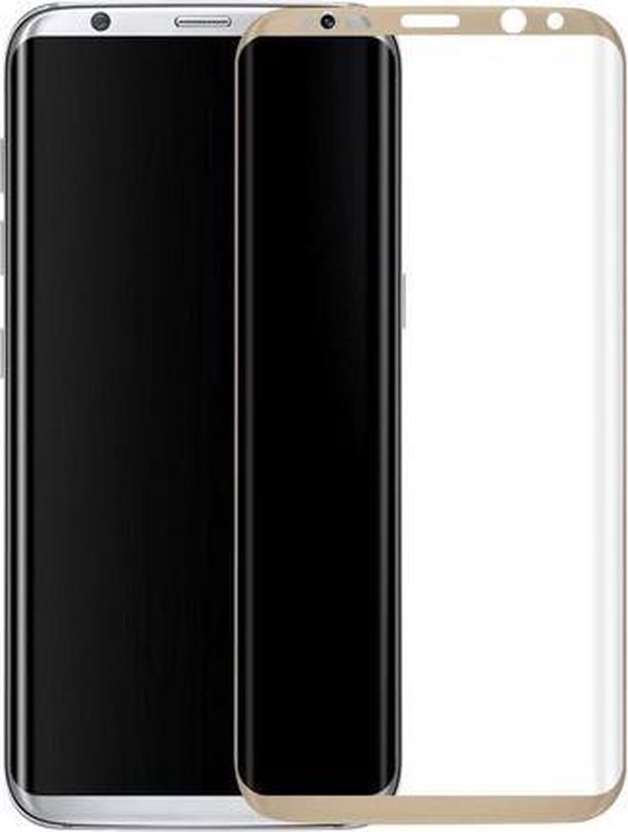 BestCases.nl Goud Samsung Galaxy S8+ Plus Tempered Glass Screen Protector