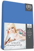 Bed-fashion jersey hoeslaken Medium bleu - 80 x 200 cm - Medium Blue