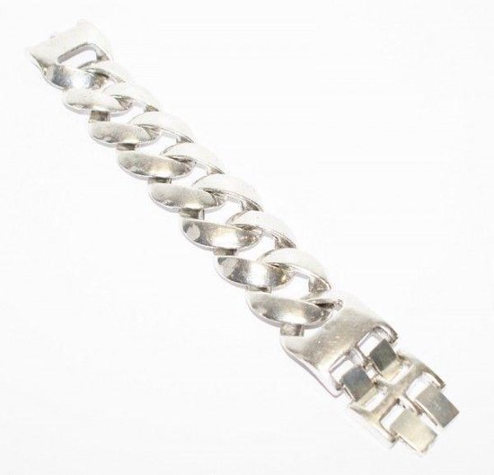 toetje te binden Disco zilveren armband met verstelbare lengte tussen 21 en 23 centimeter | bol.com