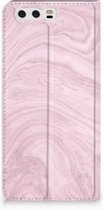 Huawei P10 Plus Standcase Hoesje Marble Pink