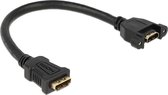 DeLOCK 0.25m 2xHDMI HDMI kabel 0,25 m HDMI Type A (Standaard) Zwart
