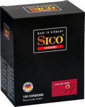 Sico Color Red Aardbei Condooms - 100 Stuks