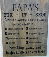 papa's fix-it-shop bruin steigerhout